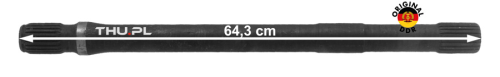 Półoś prawa lub lewa 642,5 mm  WWW.THU.PL