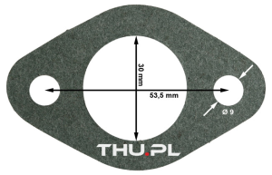 Uszczelka kolektora wodnego półbloku 2,5 mm