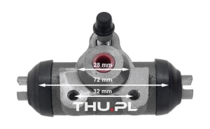 Cylinderek hamulca 19 mm