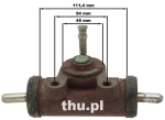 Cylinderek hamulca 31,8 mm