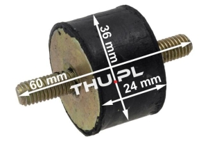 Poduszka gumowa 36 x 24  M = 8 x 1,25