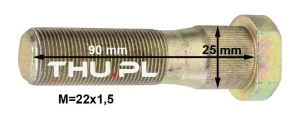 Śruba koła 22 x 1,5 x 90 mm