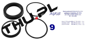 Uszczelniacze siłownika hydraulicznego B1-63x630 nr : 9