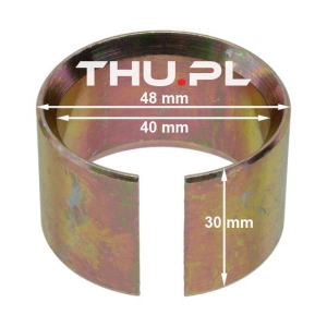 Tulejka ucha zaczepu przyczepy 40 x 48 x 30 mm