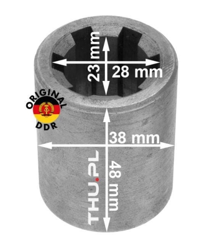 Mufa napędu pompy hydraulicznej  WWW.THU.PL