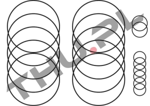 Oringi złącza hydraulicznego obrotu