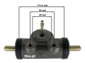 Cylinderek hamulca 38,1 mm  WWW.THU.PL